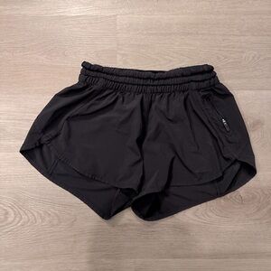 Black lululemon shorts, size 6